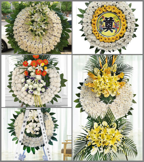 山东莱芜莱城区口镇镇花水泉村花圈速递